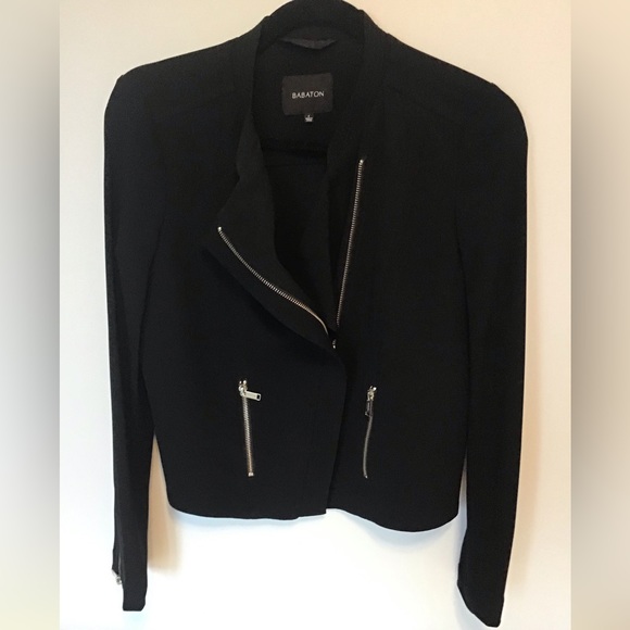 Babaton Jackets & Blazers - 💎NEW ARITZIA BABATON MOTO JACKET BLACK SIZE 4